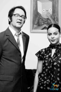 James Oliver with Leoni Descartes - Curator